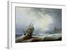 Ships Beating Off a Lee Shore-John Wilson Carmichael-Framed Giclee Print