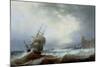 Ships Beating Off a Lee Shore-John Wilson Carmichael-Mounted Giclee Print
