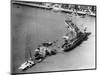 Ships Blocking the Suez Canal-null-Mounted Photographic Print