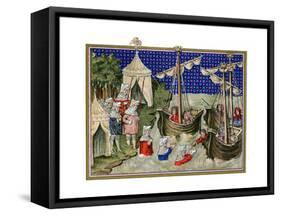 Ships Bringing Provisions to the English Host, Richard Ii's Campaign in Ireland, 1399-null-Framed Stretched Canvas