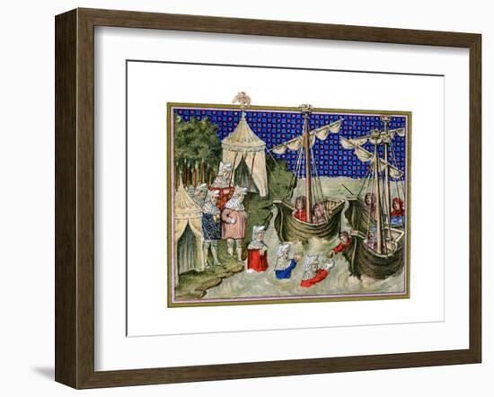 Ships Bringing Provisions to the English Host, Richard Ii's Campaign in Ireland, 1399-null-Framed Giclee Print