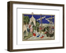 Ships Bringing Provisions to the English Host, Richard Ii's Campaign in Ireland, 1399-null-Framed Giclee Print