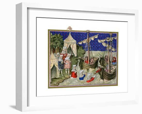 Ships Bringing Provisions to the English Host, Richard Ii's Campaign in Ireland, 1399-null-Framed Giclee Print