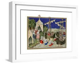 Ships Bringing Provisions to the English Host, Richard Ii's Campaign in Ireland, 1399-null-Framed Giclee Print