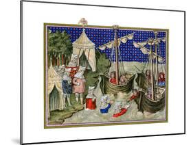 Ships Bringing Provisions to the English Host, Richard Ii's Campaign in Ireland, 1399-null-Mounted Giclee Print