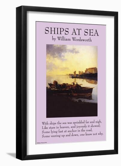 Ships By the Sea-null-Framed Art Print