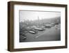 Ships Docking in New York Harbor-null-Framed Photographic Print