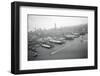 Ships Docking in New York Harbor-null-Framed Photographic Print