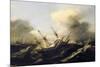 Ships During the Storm, Netherlands, 17th Century-null-Mounted Giclee Print