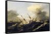 Ships During the Storm, Netherlands, 17th Century-null-Framed Stretched Canvas