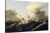 Ships During the Storm, Netherlands, 17th Century-null-Stretched Canvas