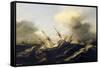 Ships During the Storm, Netherlands, 17th Century-null-Framed Stretched Canvas