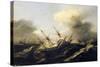 Ships During the Storm, Netherlands, 17th Century-null-Stretched Canvas