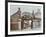 Ships Figureheads over the Gate at Castles Shipbreaking Yard, Westminster, London, 1909-null-Framed Photographic Print