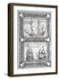 Ships from Dutch Fleet, 17th Century-null-Framed Giclee Print