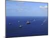 Ships from the Ronald Reagan Carrier Strike Group Transit the Pacific Ocean-Stocktrek Images-Mounted Photographic Print