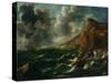 Ships in a Gale, C.1705-08-Marco Ricci-Stretched Canvas