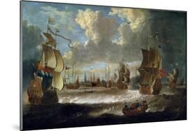 Ships in a Lagoon, 17th or Early 18th Century-Abraham Storck-Mounted Giclee Print