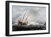 Ships in a Storm on a Rocky Coast, 1614-1618-Jan Porcellis-Framed Giclee Print