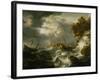 Ships in distress on a coast-Jan Peeters-Framed Giclee Print