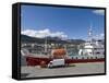 Ships in Docks in the Southernmost City in the World, Ushuaia, Argentina, South America-Robert Harding-Framed Stretched Canvas