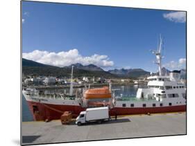 Ships in Docks in the Southernmost City in the World, Ushuaia, Argentina, South America-Robert Harding-Mounted Photographic Print