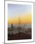 Ships in Greifswald Harbor-Caspar David Friedrich-Mounted Giclee Print