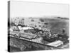 Ships in Quebec Bay-null-Stretched Canvas