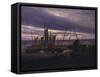 Ships in the Harbour-Caspar David Friedrich-Framed Stretched Canvas