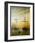 Ships in the harbour-Caspar David Friedrich-Framed Giclee Print