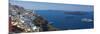 Ships in the Sea Viewed from a Town, Santorini, Cyclades Islands, Greece-null-Mounted Photographic Print