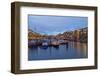 Ships in the Speicherstadt-elxeneize-Framed Photographic Print