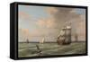 Ships Leaving Boston Harbor, 1847-Fitz Henry Lane-Framed Stretched Canvas