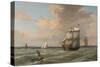 Ships Leaving Boston Harbor, 1847-Fitz Henry Lane-Stretched Canvas