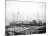 Ships Loading Timber at Docks, Seattle, 1916-Asahel Curtis-Mounted Giclee Print