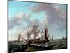 Ships Near the Coast, 1831-Johannes Hermanus Koekkoek-Mounted Premium Giclee Print