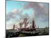 Ships Near the Coast, 1831-Johannes Hermanus Koekkoek-Mounted Giclee Print