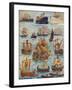 'Ships of many kinds and many centuries', c1934-Unknown-Framed Giclee Print