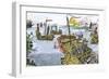 Ships of Marco Polo on the Mediterranean Sea, c.1300-null-Framed Giclee Print