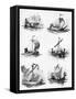 Ships of the Hanseatic League of the 14th and 15th Century-Willy Stower-Framed Stretched Canvas