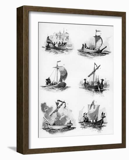 Ships of the Hanseatic League of the 14th and 15th Century-Willy Stower-Framed Giclee Print