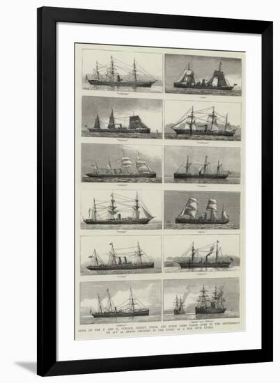 Ships of the P and O-null-Framed Giclee Print