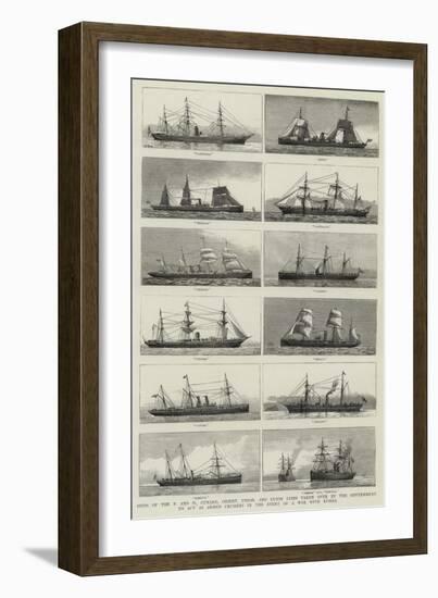 Ships of the P and O-null-Framed Giclee Print