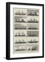Ships of the P and O-null-Framed Giclee Print