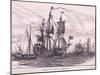 Ships of the Time of Charles II-Charles William Wyllie-Mounted Giclee Print