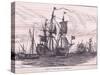 Ships of the Time of Charles II-Charles William Wyllie-Stretched Canvas