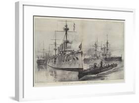 Ships of War Building under the New Programme-William Heysham Overend-Framed Giclee Print