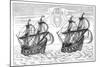 Ships of Willem Barents' Expedition to the Arctic, 1596-null-Mounted Giclee Print