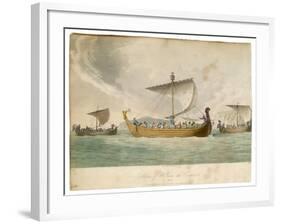 Ships of William the Conqueror Sailing to Battle-null-Framed Art Print