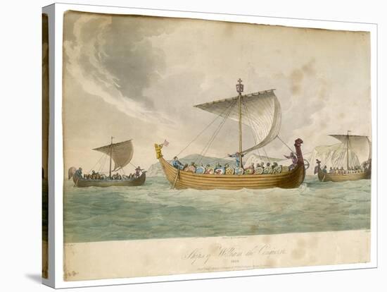 Ships of William the Conqueror Sailing to Battle-null-Stretched Canvas